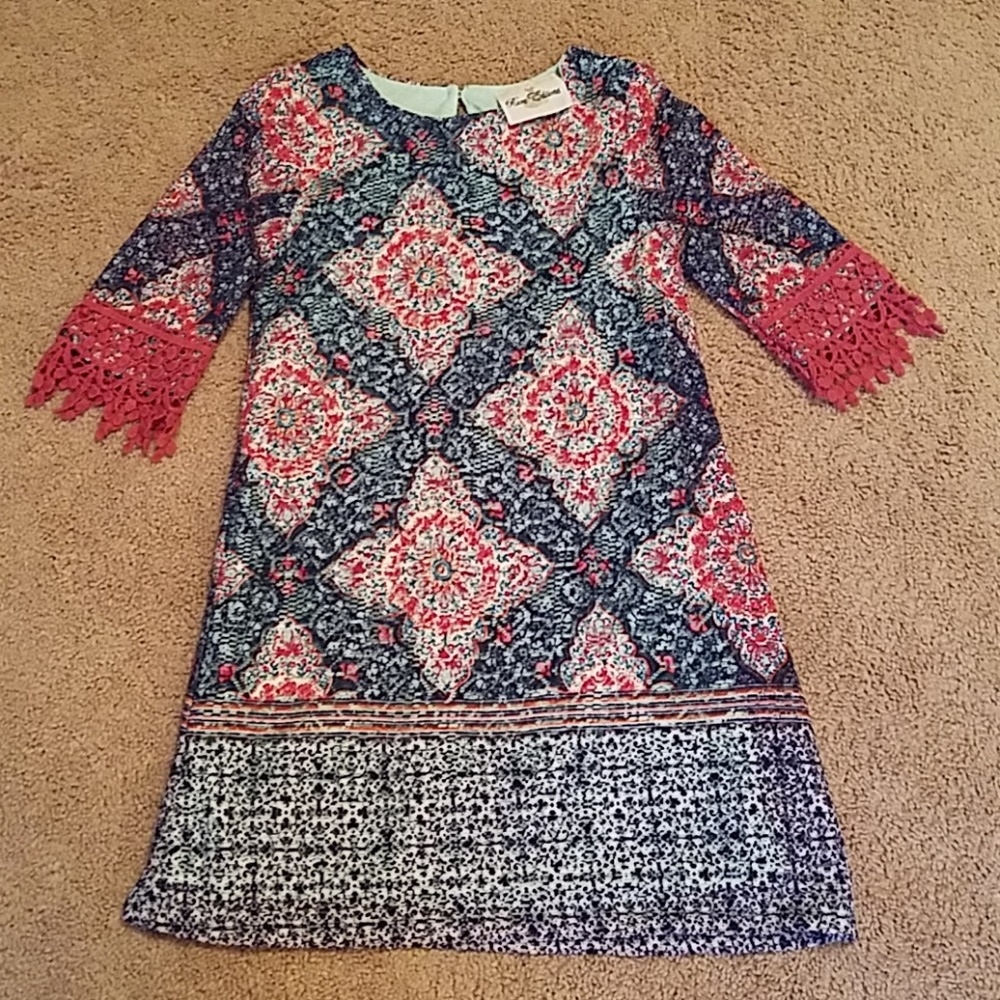 Rare Editions crochet dress